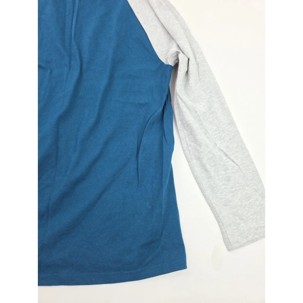 Hurley Shirt Men's Blue-Green/Gray Long Sleeve T-Shirt Size Large - Picture 13 of 14